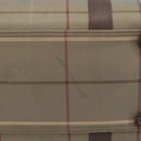 Burberrys Nova Check Boston Bag Canvas Beige Gold Auth 200886-6