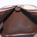 Burberrys Nova Check Boston Bag Canvas Beige Gold Auth 200886-20