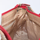 BURBERRY Nova Check Hand Bag Canvas Beige Gold Auth 200887-18