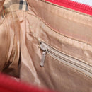 BURBERRY Nova Check Hand Bag Canvas Beige Gold Auth 200887-20