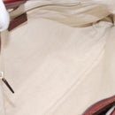 GUCCI GG Canvas Guccissima Tote Bag Leather Red Gold 296835 Auth 200888V-10