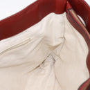GUCCI GG Canvas Guccissima Tote Bag Leather Red Gold 296835 Auth 200888V-19