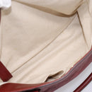 GUCCI GG Canvas Guccissima Tote Bag Leather Red Gold 296835 Auth 200888V-25