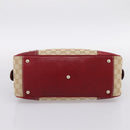 GUCCI GG Canvas Princey Web Sherry Line Bag Beige Gold 161720 Auth 200889V-9