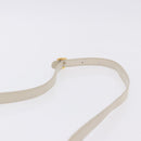 SAINT LAURENT Shoulder Bag Leather Ivory Gold Auth 200890A-9