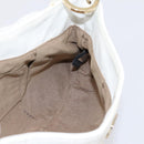 FENDI Zucca Canvas Mamma Baguette Shoulder Bag Leather Ivory Gold Auth 200892V-19