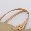FENDI Zucchino Canvas Hand Bag Beige Gold Auth 200893V-8