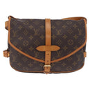 LOUIS VUITTON Monogram Saumur 30 Shoulder Bag M42256 LV Auth 200894V-13