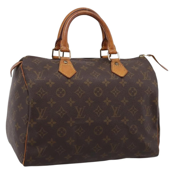 LOUIS VUITTON Monogram Speedy 30 Hand Bag M41526 LV Auth 200896