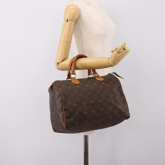 LOUIS VUITTON Monogram Speedy 30 Hand Bag M41526 LV Auth 200896