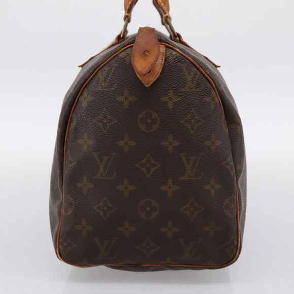 LOUIS VUITTON Monogram Speedy 30 Hand Bag M41526 LV Auth 200896