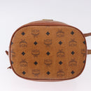 MCM Vicetos Logogram Shoulder Bag PVC Leather Brown Gold Auth 200898-5