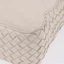 BOTTEGA VENETA INTRECCIATO Shoulder Bag Leather White Auth 200902-16