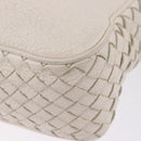 BOTTEGA VENETA INTRECCIATO Shoulder Bag Leather White Auth 200902-18