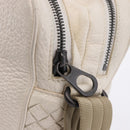 BOTTEGA VENETA INTRECCIATO Shoulder Bag Leather White Auth 200902-10