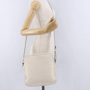 BOTTEGA VENETA INTRECCIATO Shoulder Bag Leather White Auth 200902-27