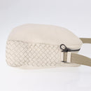 BOTTEGA VENETA INTRECCIATO Shoulder Bag Leather White Auth 200902-3