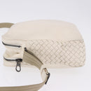 BOTTEGA VENETA INTRECCIATO Shoulder Bag Leather White Auth 200902-4