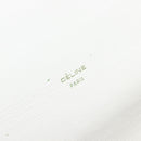 CELINE Horse Carriage Shoulder Bag Leather White Gold Auth 200903-18