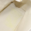 BALENCIAGA Navy Cabas S Hand Bag Canvas Yellow Silver Auth 200904A-17