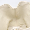 BALENCIAGA Navy Cabas S Hand Bag Canvas Yellow Silver Auth 200904A-18