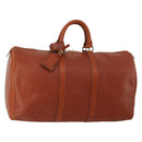 LOUIS VUITTON Epi Keepall 50 Boston Bag Brown M42968 LV Auth 200906-1