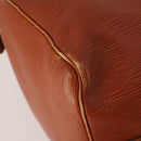 LOUIS VUITTON Epi Keepall 50 Boston Bag Brown M42968 LV Auth 200906-15