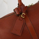 LOUIS VUITTON Epi Keepall 50 Boston Bag Brown M42968 LV Auth 200906-20