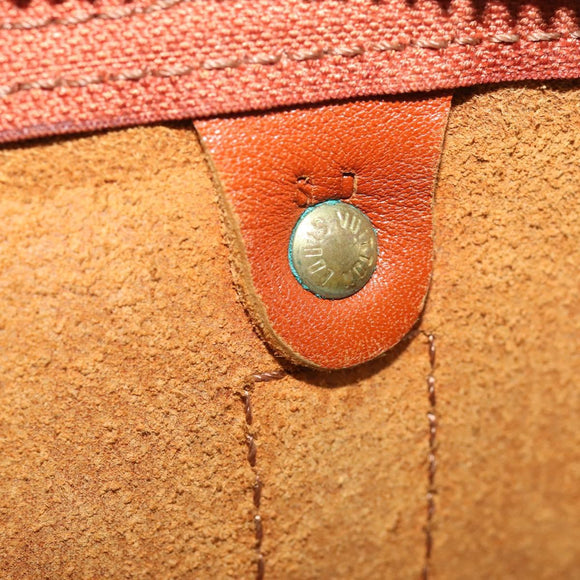 LOUIS VUITTON Epi Keepall 50 Boston Bag Brown M42968 LV Auth 200906