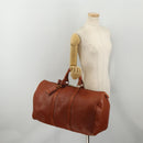 LOUIS VUITTON Epi Keepall 50 Boston Bag Brown M42968 LV Auth 200906-23