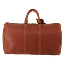 LOUIS VUITTON Epi Keepall 50 Boston Bag Brown M42968 LV Auth 200906-2
