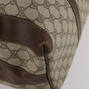 GUCCI GG Supreme Boston Bag PVC Beige Gold Auth 200907-14