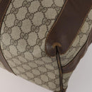 GUCCI GG Supreme Boston Bag PVC Beige Gold Auth 200907-15