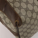 GUCCI GG Supreme Boston Bag PVC Beige Gold Auth 200907-16