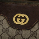 GUCCI GG Supreme Boston Bag PVC Beige Gold Auth 200907-17