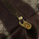 GUCCI GG Supreme Boston Bag PVC Beige Gold Auth 200907-10