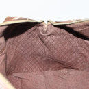 GUCCI GG Supreme Boston Bag PVC Beige Gold Auth 200907-18