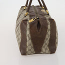 GUCCI GG Supreme Boston Bag PVC Beige Gold Auth 200907-4