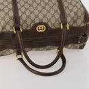 GUCCI GG Supreme Boston Bag PVC Beige Gold Auth 200907-7