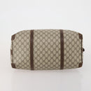 GUCCI GG Supreme Boston Bag PVC Beige Gold Auth 200907-5
