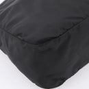 PRADA Shoulder Bag Nylon Black Silver Auth 200908V-16
