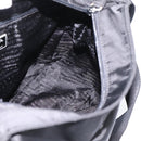PRADA Shoulder Bag Nylon Black Silver Auth 200908V-21