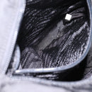 PRADA Shoulder Bag Nylon Black Silver Auth 200908V-24