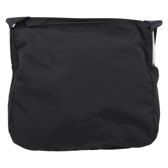 PRADA Shoulder Bag Nylon Black Silver Auth 200908V