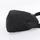 PRADA Shoulder Bag Nylon Black Silver Auth 200908V-4