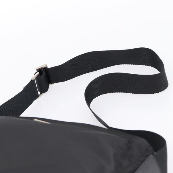 PRADA Shoulder Bag Nylon Black Silver Auth 200908V