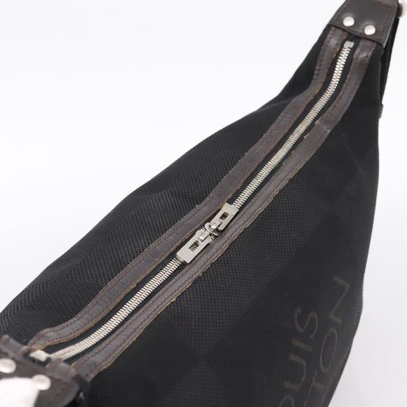LOUIS VUITTON Damier Geant Explorateur Shoulder Bag Black M93616 LV Auth 200910A