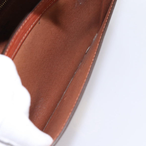 LOUIS VUITTON Epi Serie Dragonne Hand Bag Brown M52618 LV Auth 200913
