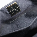 FENDI Mamma Baguette Hand Bag Cotton jersey Black Silver Auth 200914V-25