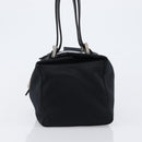 FENDI Mamma Baguette Hand Bag Cotton jersey Black Silver Auth 200914V-3